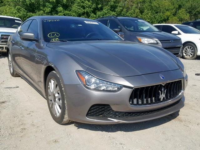 ZAM57XSA0E1103481 - 2014 MASERATI GHIBLI SILVER photo 1