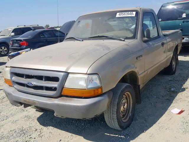 1FTYR10CXXUB06337 - 1999 FORD RANGER TAN photo 2