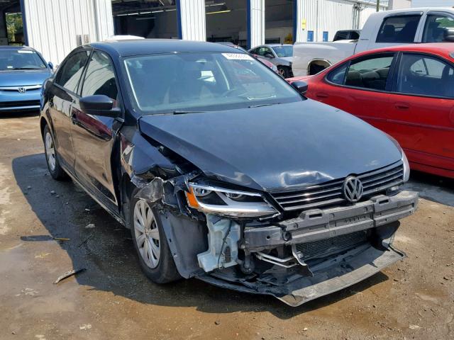 3VW2K7AJ9CM327515 - 2012 VOLKSWAGEN JETTA BASE BLACK photo 1