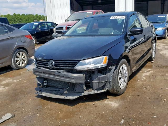 3VW2K7AJ9CM327515 - 2012 VOLKSWAGEN JETTA BASE BLACK photo 2