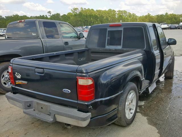 1FTYR44E43PB47195 - 2003 FORD RANGER SUP BLACK photo 4