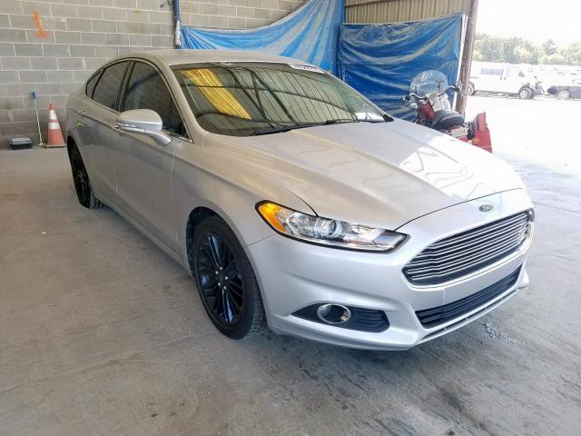 3FA6P0H94ER281953 - 2014 FORD FUSION SE SILVER photo 1