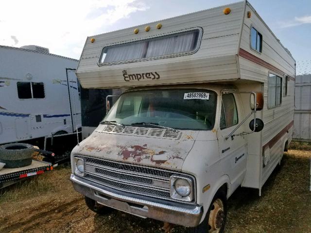 F44CD6V101330 - 1976 DODGE MOTORHOME BEIGE photo 2