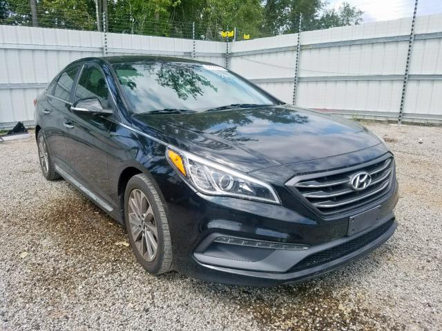 5NPE34AF8FH113164 - 2015 HYUNDAI SONATA SPO BLACK photo 1