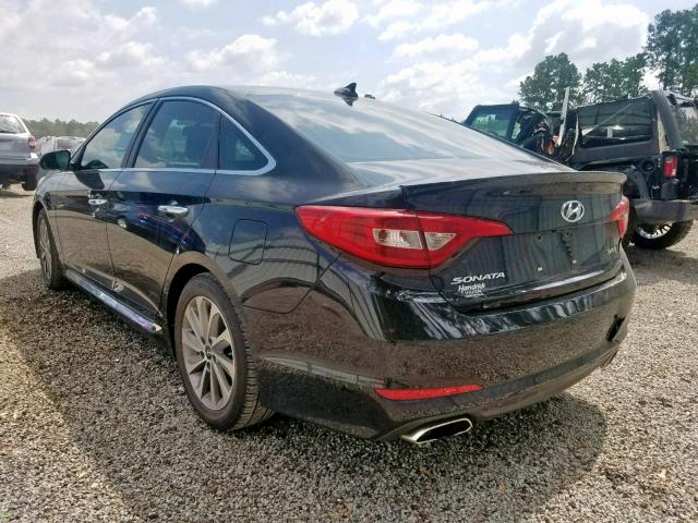 5NPE34AF8FH113164 - 2015 HYUNDAI SONATA SPO BLACK photo 3