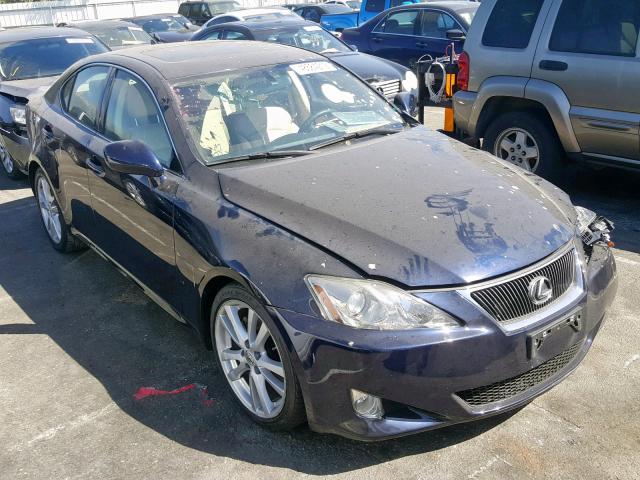 JTHBK262672035050 - 2007 LEXUS IS 250 BLUE photo 1