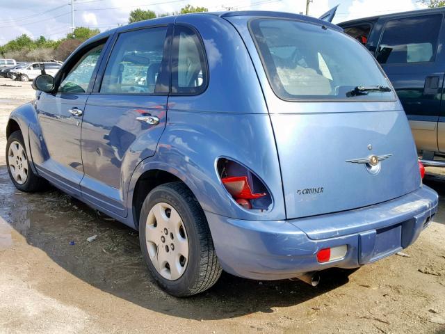 3A4FY48BX7T598220 - 2007 CHRYSLER PT CRUISER BLUE photo 3