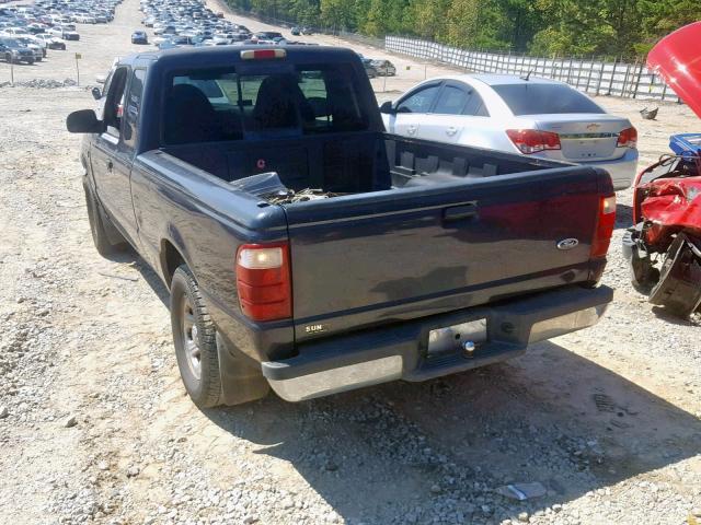 1FTYR14V82TA71355 - 2002 FORD RANGER SUP BLACK photo 3