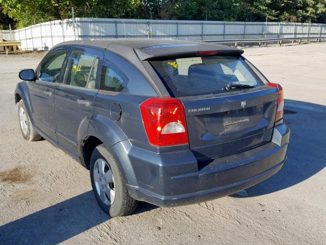 1B3HB28B27D177992 - 2007 DODGE CALIBER BLUE photo 3