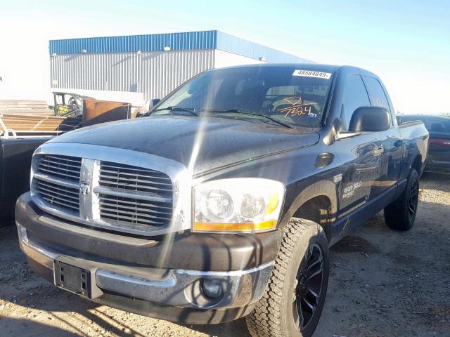 1D7HU18216S637324 - 2006 DODGE RAM 1500 S BLACK photo 2