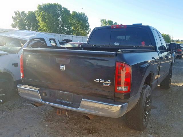 1D7HU18216S637324 - 2006 DODGE RAM 1500 S BLACK photo 4