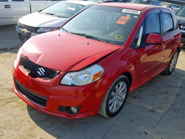 JS2YA5A52B6300622 - 2011 SUZUKI SX4 RED photo 2