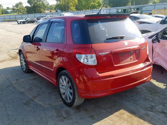 JS2YA5A52B6300622 - 2011 SUZUKI SX4 RED photo 3