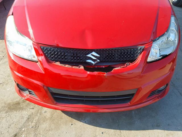 JS2YA5A52B6300622 - 2011 SUZUKI SX4 RED photo 9