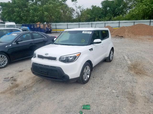 KNDJN2A2XE7019509 - 2014 KIA SOUL WHITE photo 2