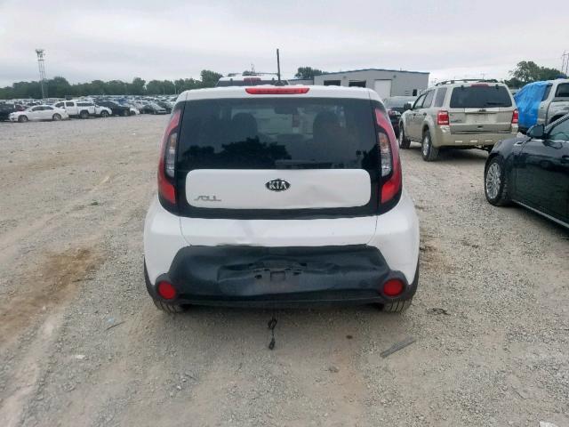 KNDJN2A2XE7019509 - 2014 KIA SOUL WHITE photo 9