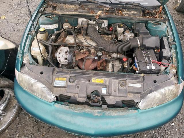 1G1JC1248VM150576 - 1997 CHEVROLET CAVALIER B GREEN photo 7