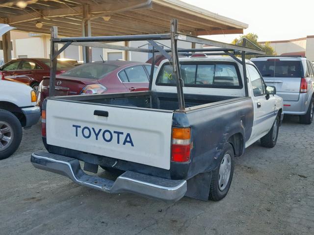 4TARN81P2RZ308200 - 1994 TOYOTA PICKUP 1/2 WHITE photo 4