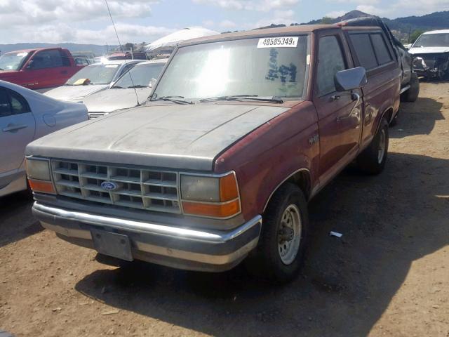 1FTCR10T8LUB04414 - 1990 FORD RANGER RED photo 2