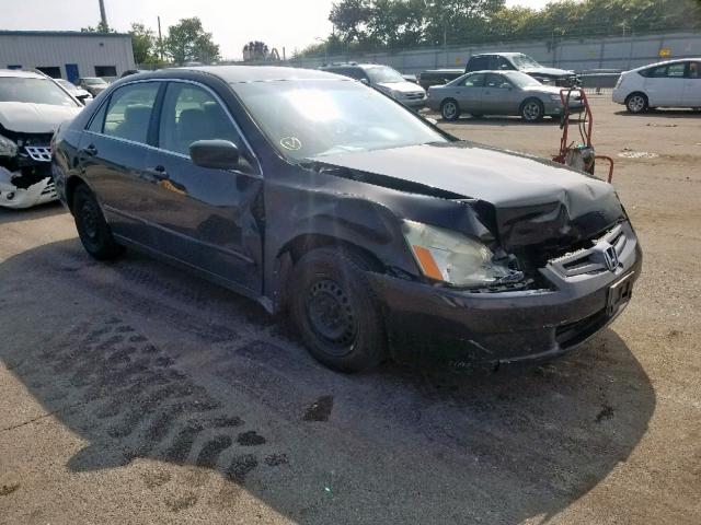 1HGCM56333A025197 - 2003 HONDA ACCORD LX BLACK photo 1