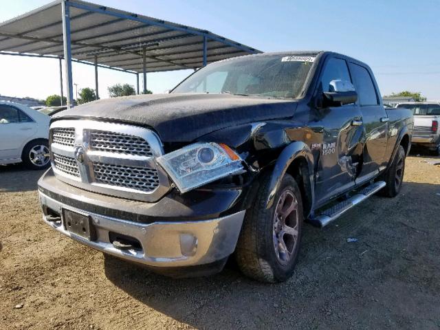 1C6RR7VT9ES132217 - 2014 RAM 1500 LARAM BLACK photo 2