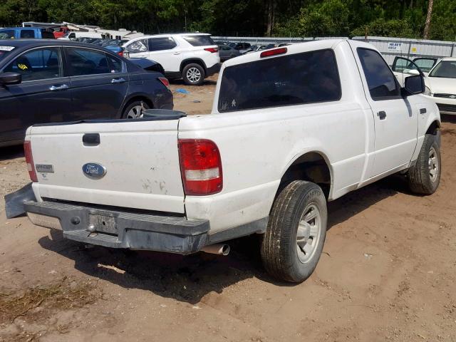 1FTYR10D18PA31083 - 2008 FORD RANGER WHITE photo 4