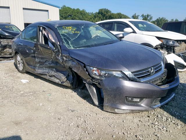 1HGCR2F80FA025514 - 2015 HONDA ACCORD EXL GRAY photo 1