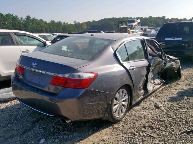 1HGCR2F80FA025514 - 2015 HONDA ACCORD EXL GRAY photo 4