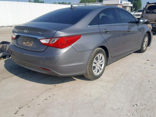 5NPEB4AC3BH232758 - 2011 HYUNDAI SONATA GLS GRAY photo 4