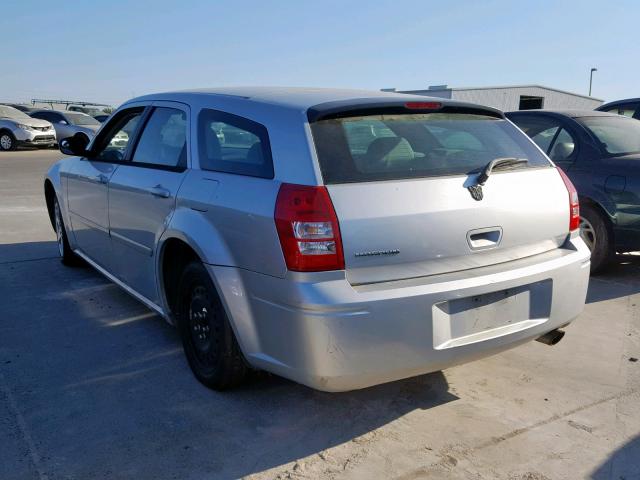 2D4FV48T85H617394 - 2005 DODGE MAGNUM SE SILVER photo 3