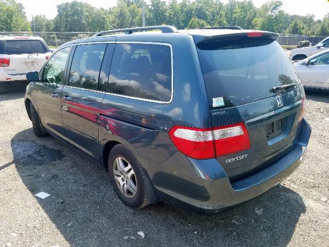 5FNRL38716B019443 - 2006 HONDA ODYSSEY EX GRAY photo 3