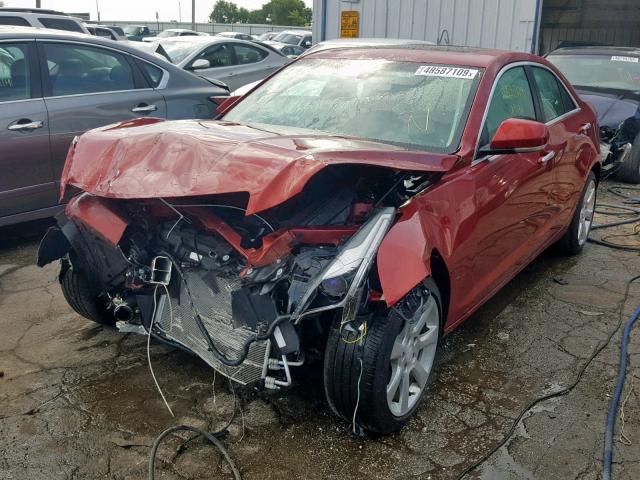 1G6AH5RX3F0101765 - 2015 CADILLAC ATS LUXURY RED photo 2