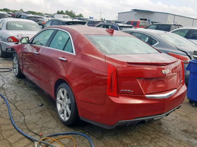 1G6AH5RX3F0101765 - 2015 CADILLAC ATS LUXURY RED photo 3