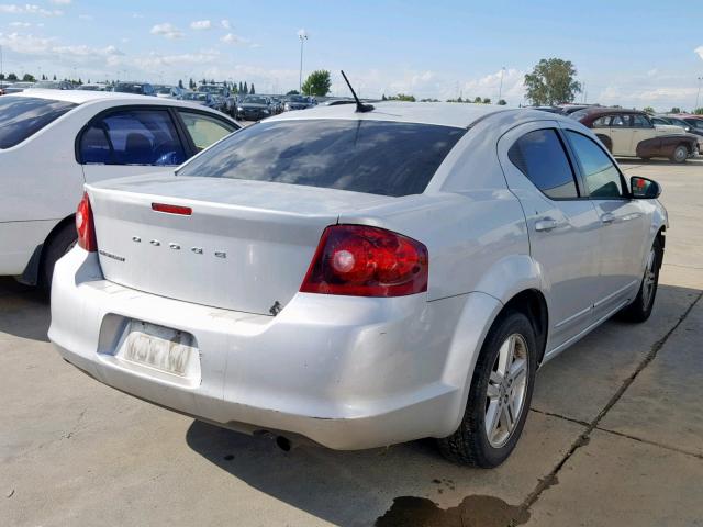 1C3CDZCB6CN167736 - 2012 DODGE AVENGER SX GRAY photo 4