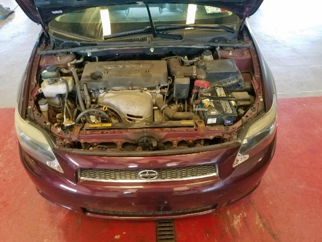 JTKDE167250038004 - 2005 TOYOTA SCION TC ბურგუნდია ფოტო 7