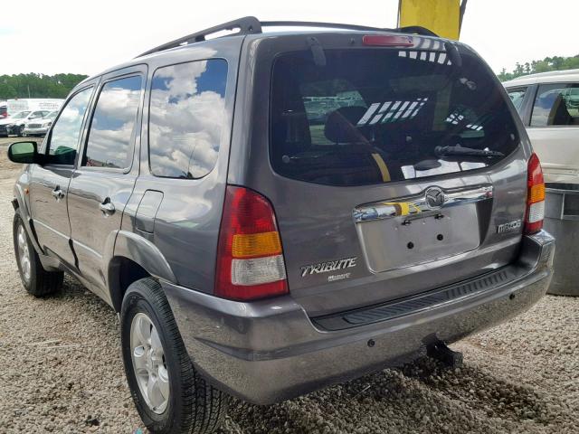 4F2YZ04154KM26899 - 2004 MAZDA TRIBUTE LX GRAY photo 3