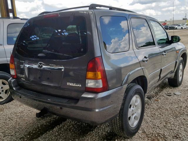 4F2YZ04154KM26899 - 2004 MAZDA TRIBUTE LX GRAY photo 4