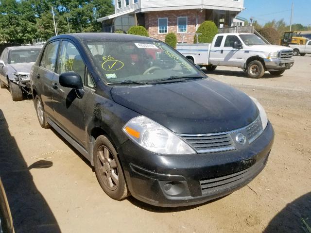 3N1BC11E88L378259 - 2008 NISSAN VERSA S BLACK photo 1