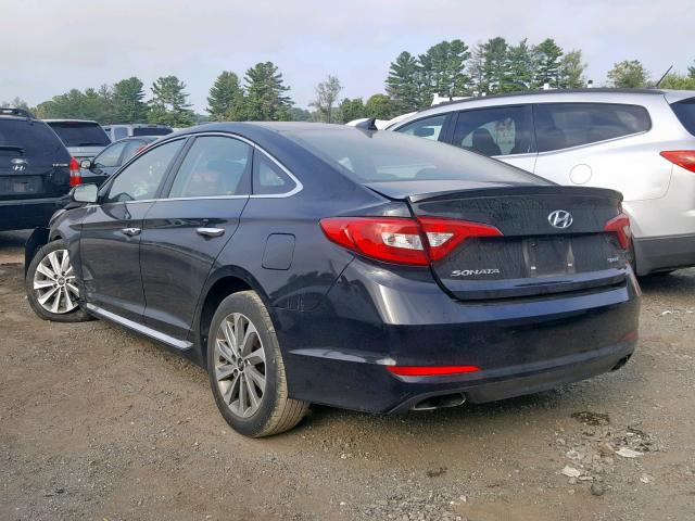 5NPE34AF0GH427277 - 2016 HYUNDAI SONATA SPO BLACK photo 3