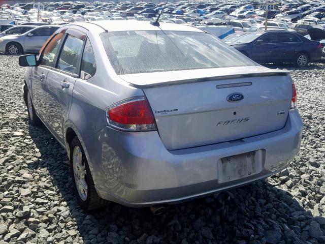 1FAHP36N59W118466 - 2009 FORD FOCUS SES SILVER photo 3