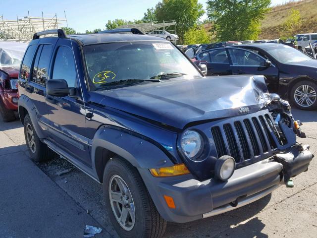 1J4GL38K15W628757 - 2005 JEEP LIBERTY RE BLUE photo 1