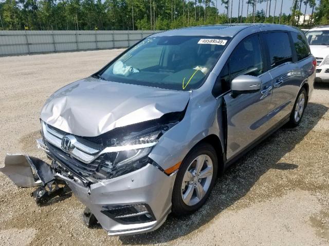 5FNRL6H75KB081276 - 2019 HONDA ODYSSEY EX SILVER photo 2