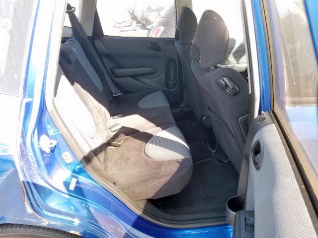 JHMGD38677S025407 - 2007 HONDA FIT S 蓝色 照片 6