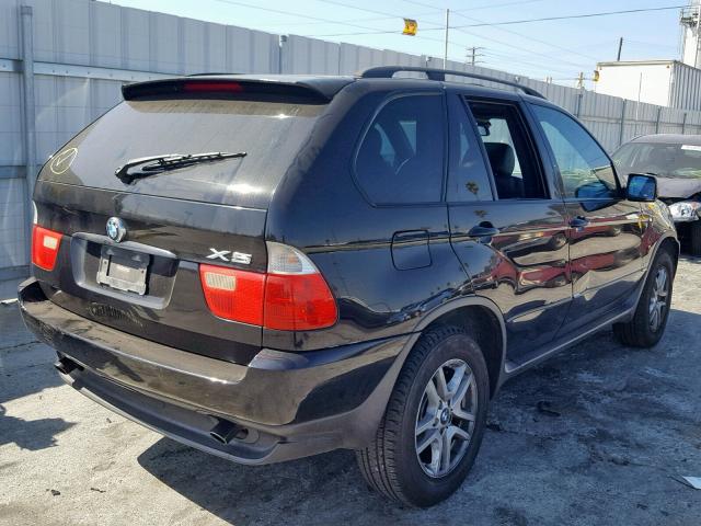 5UXFA53502LP34763 - 2002 BMW X5 3.0I BLACK photo 4