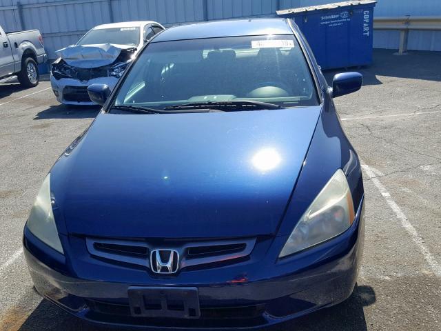 1HGCM56435A054372 - 2005 HONDA ACCORD LX BLUE photo 9