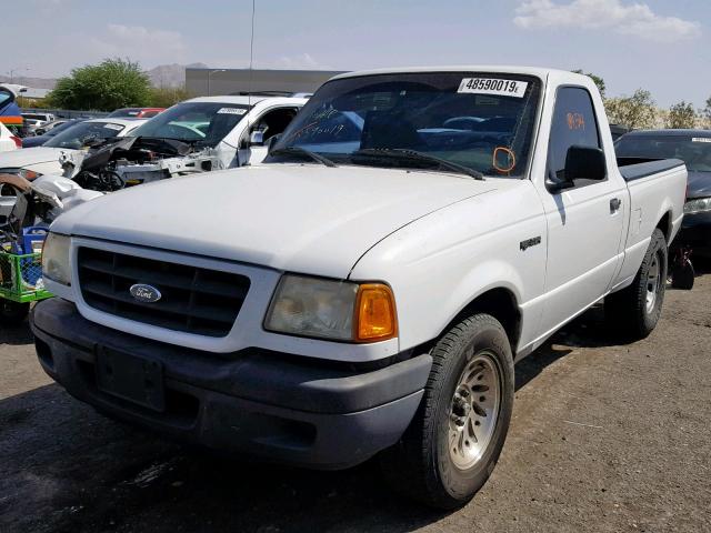 1FTYR10U43PA76365 - 2003 FORD RANGER WHITE photo 2