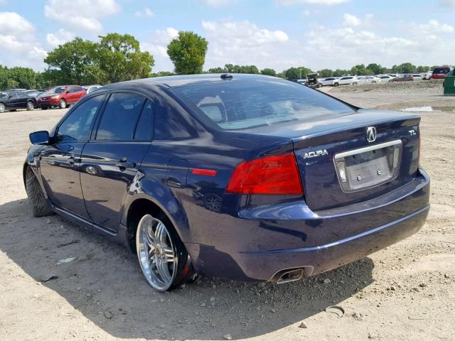 19UUA66236A026588 - 2006 ACURA 3.2TL BLUE photo 3