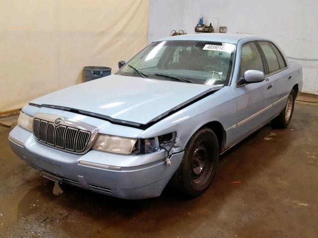 2MEFM75W5YX734682 - 2000 MERCURY GRAND MARQ BLUE photo 2