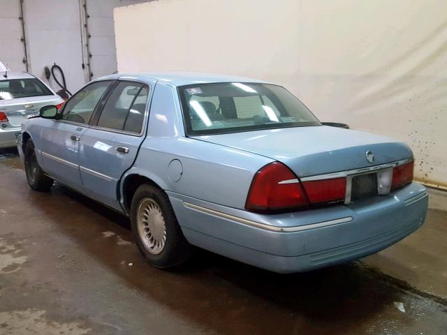 2MEFM75W5YX734682 - 2000 MERCURY GRAND MARQ BLUE photo 3