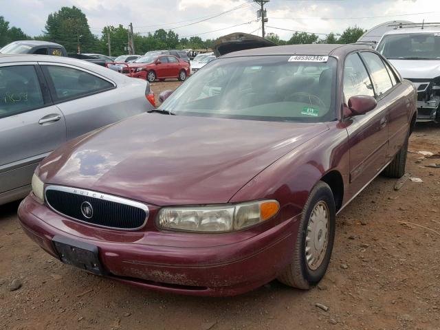 2G4WS52J321253792 - 2002 BUICK CENTURY CU RED photo 2